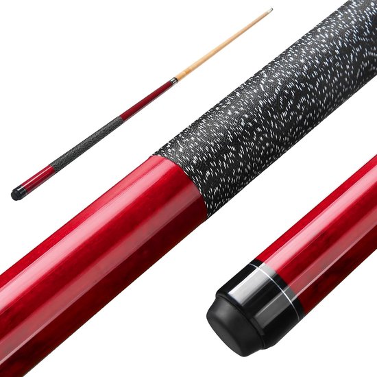 Pool Cue, 58" 20oz Billiard Cue Canadian Maple Wood Pool Cue 13mm Tips for Professional Pool Cue Players, 1/2 Maple cue Sticks with Irish Linen Wrap for Billiard Table Sports — afbeelding 4
