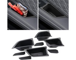 CDEFG Compatibel met Audi Q4 Etron 2021-2024 2025 Auto Opbergdoos, Q4 e-tron Deurzijorganizer, lade Telefoon Container Insert Deurgreep Pocket Q4 Sportback e-tron 2025 Accessoires (4 stuks)