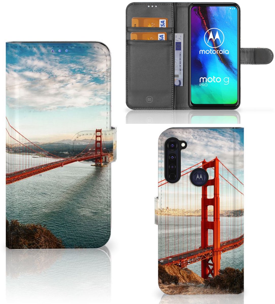 Motorola Moto G Pro Flip Cover Golden Gate Bridge