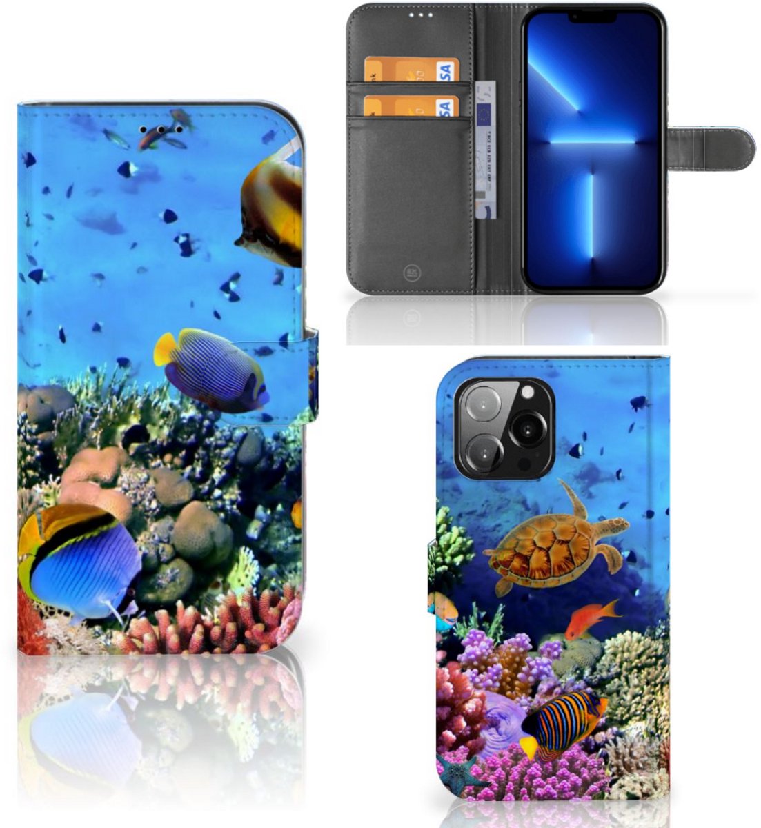 iPhone 13 Pro Max Telefoonhoesje met Pasjes Vissen