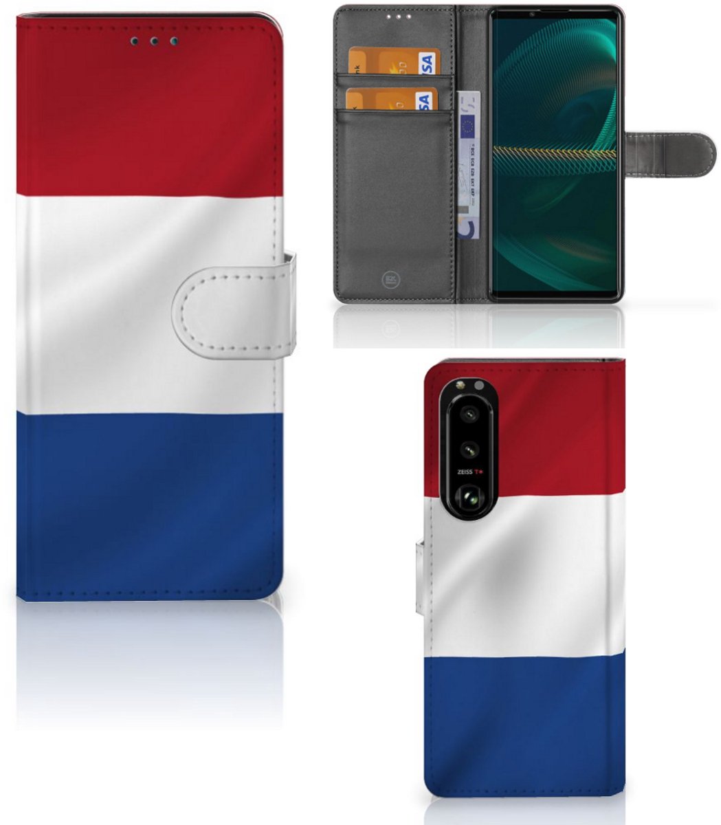 Sony Xperia 5III Bookstyle Case Nederlandse Vlag