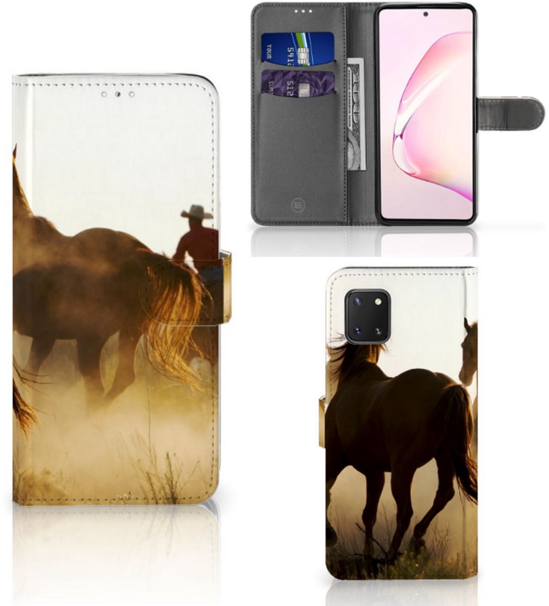 Samsung Note 10 Lite Telefoonhoesje met Pasjes Design Cowboy