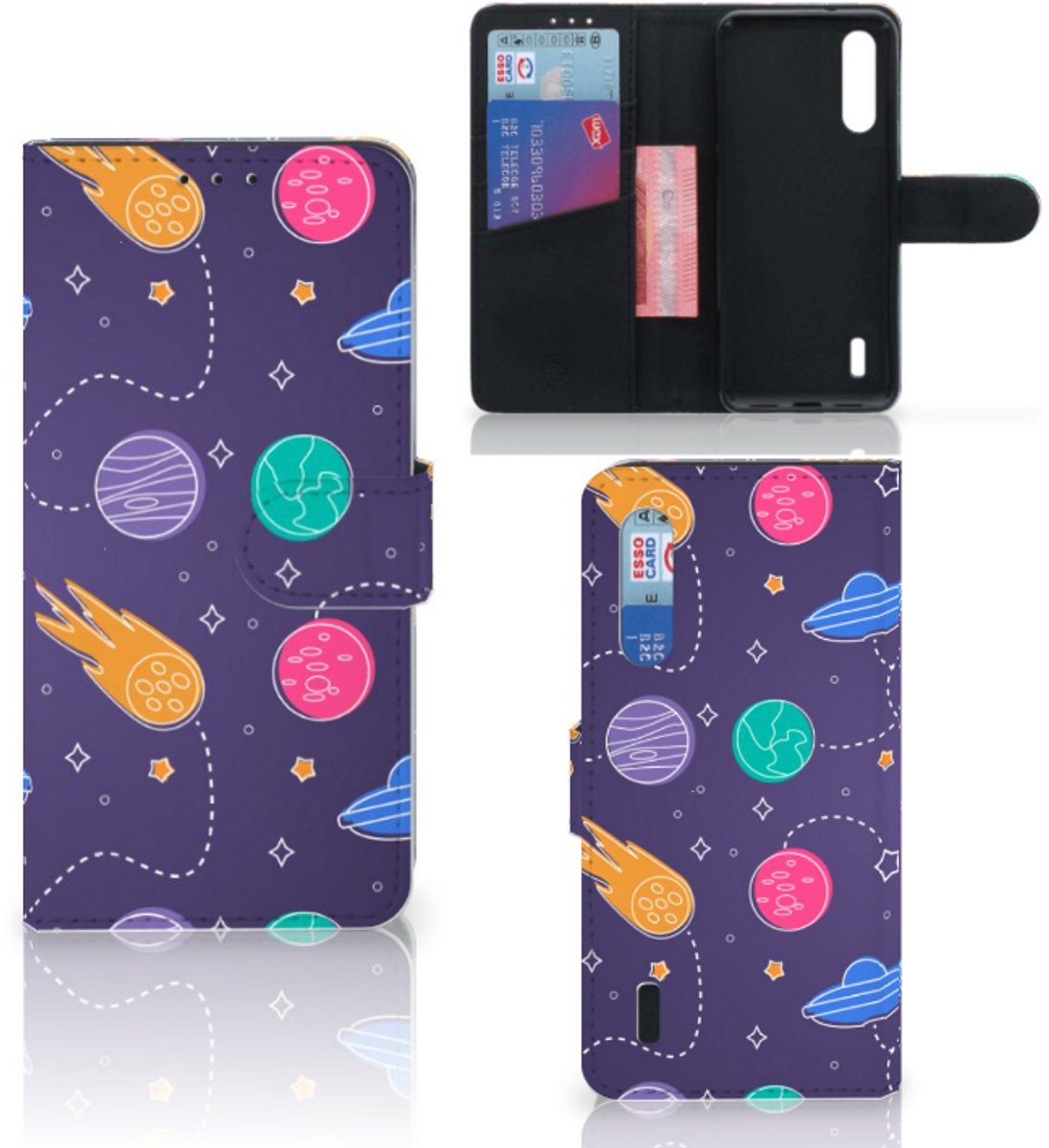Xiaomi Mi 9 Lite Wallet Case met Pasjes Space