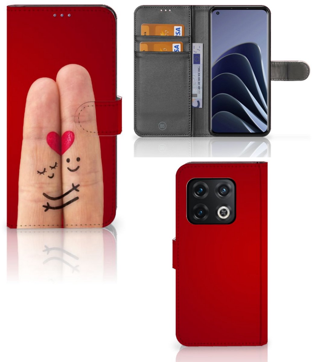 OnePlus 10 Pro Wallet Case met Pasjes Liefde - Origineel Romantisch Cadeau