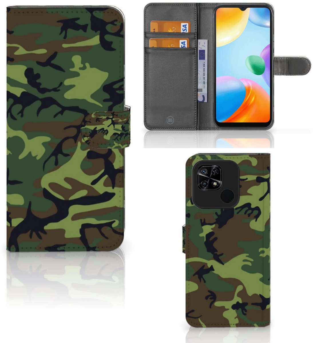 Xiaomi Redmi 10C Telefoon Hoesje Army Dark