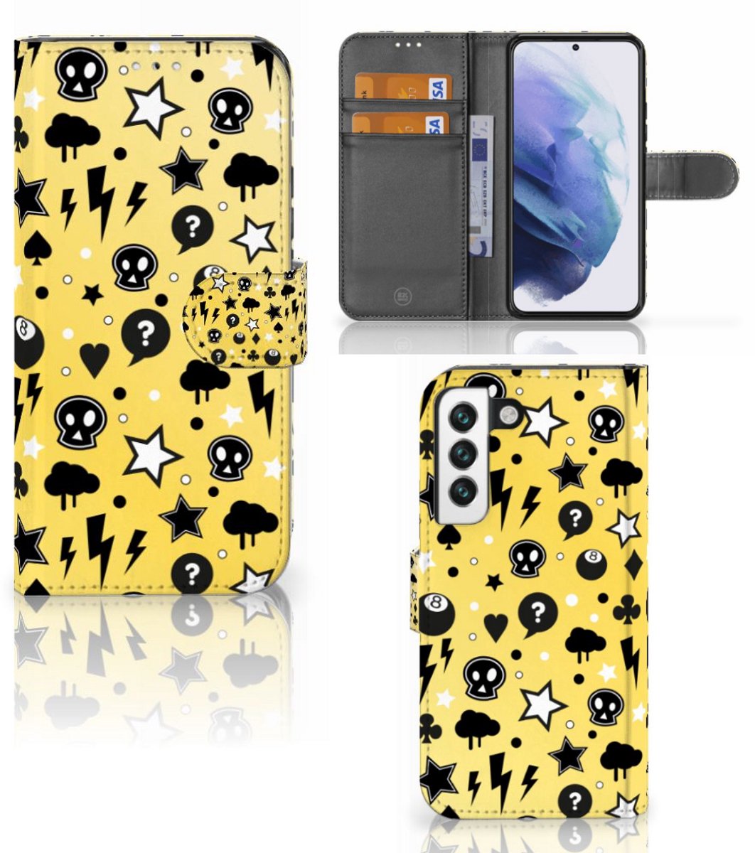 Telefoonhoesje met Naam Samsung Galaxy S22 Punk Geel