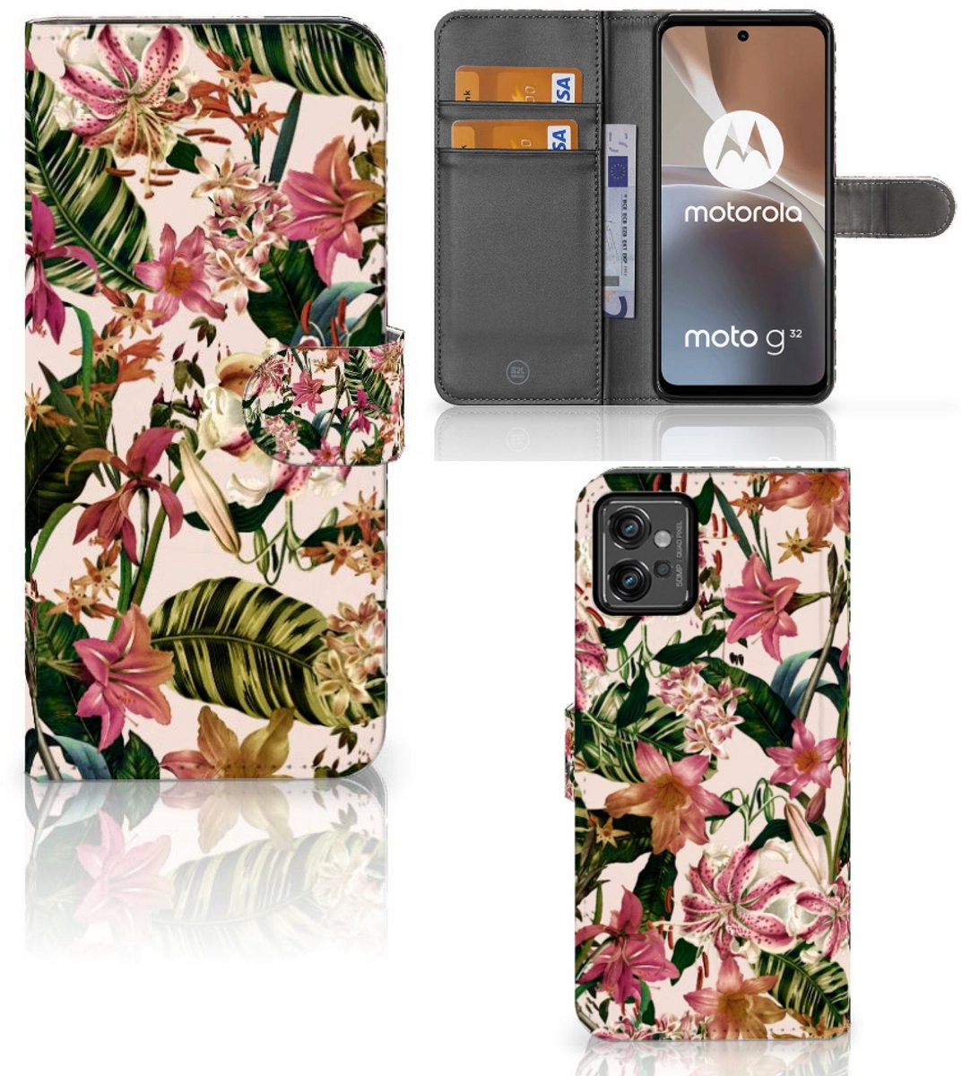 Motorola Moto G32 Hoesje Flowers