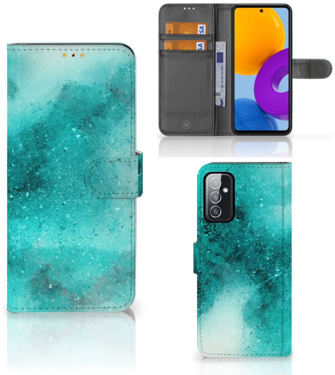 Hoesje Samsung Galaxy M52 Painting Blue