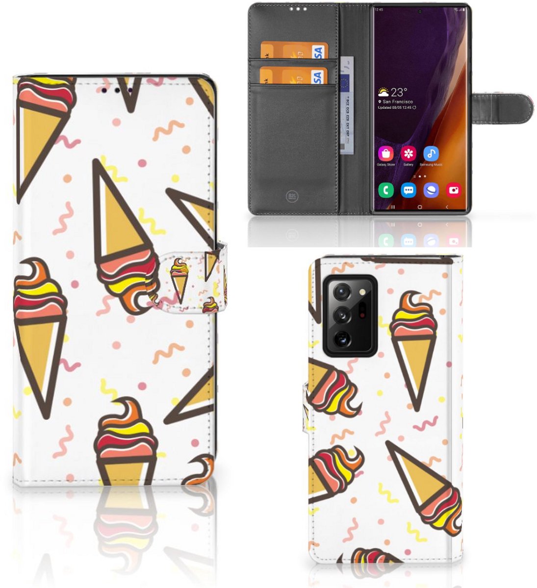 Samsung Galaxy Note20 Ultra Book Cover Icecream