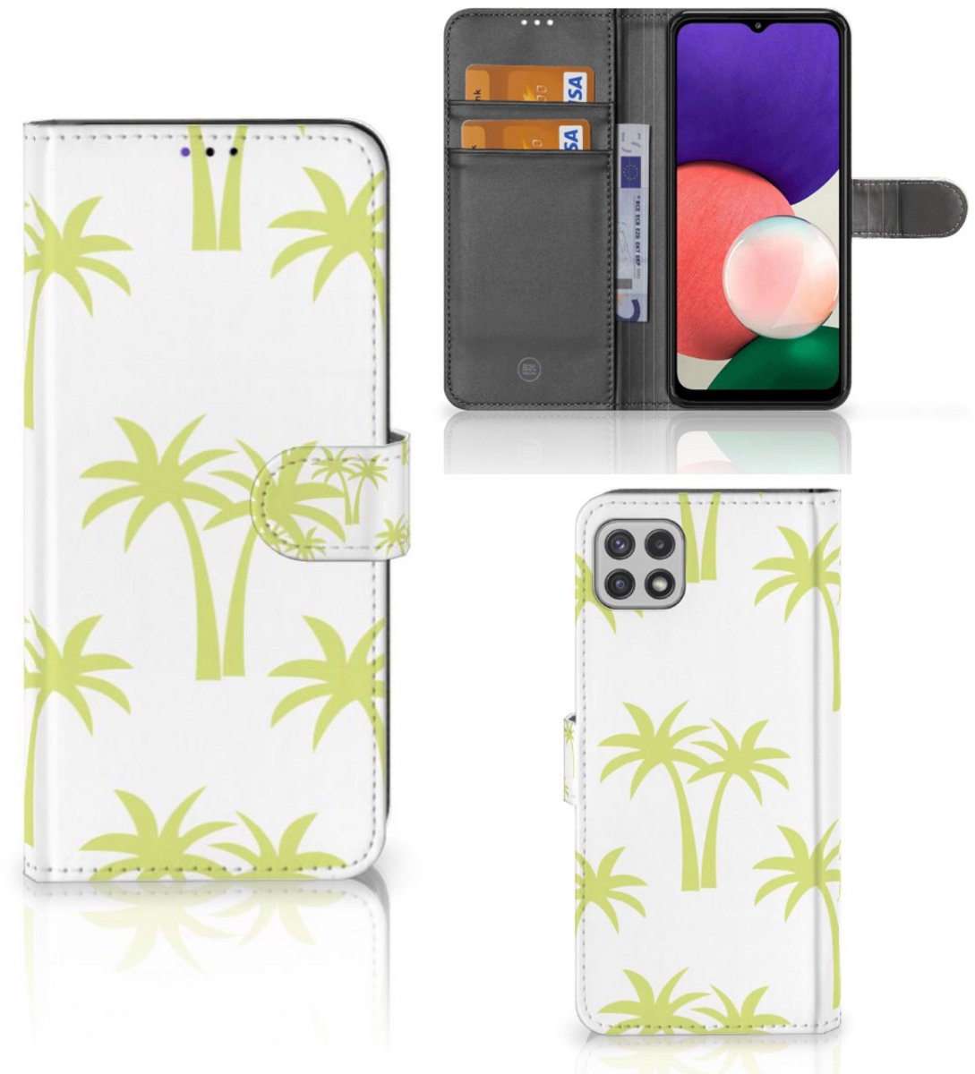 Samsung Galaxy A22 5G Hoesje Palmtrees