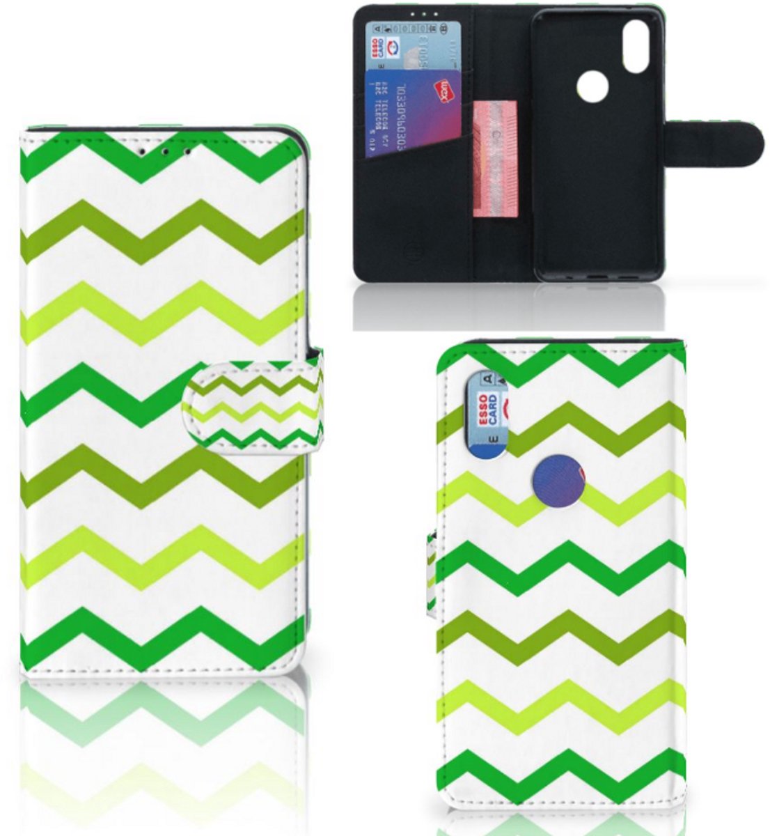 Xiaomi Mi Mix 2s Telefoon Hoesje Zigzag Groen