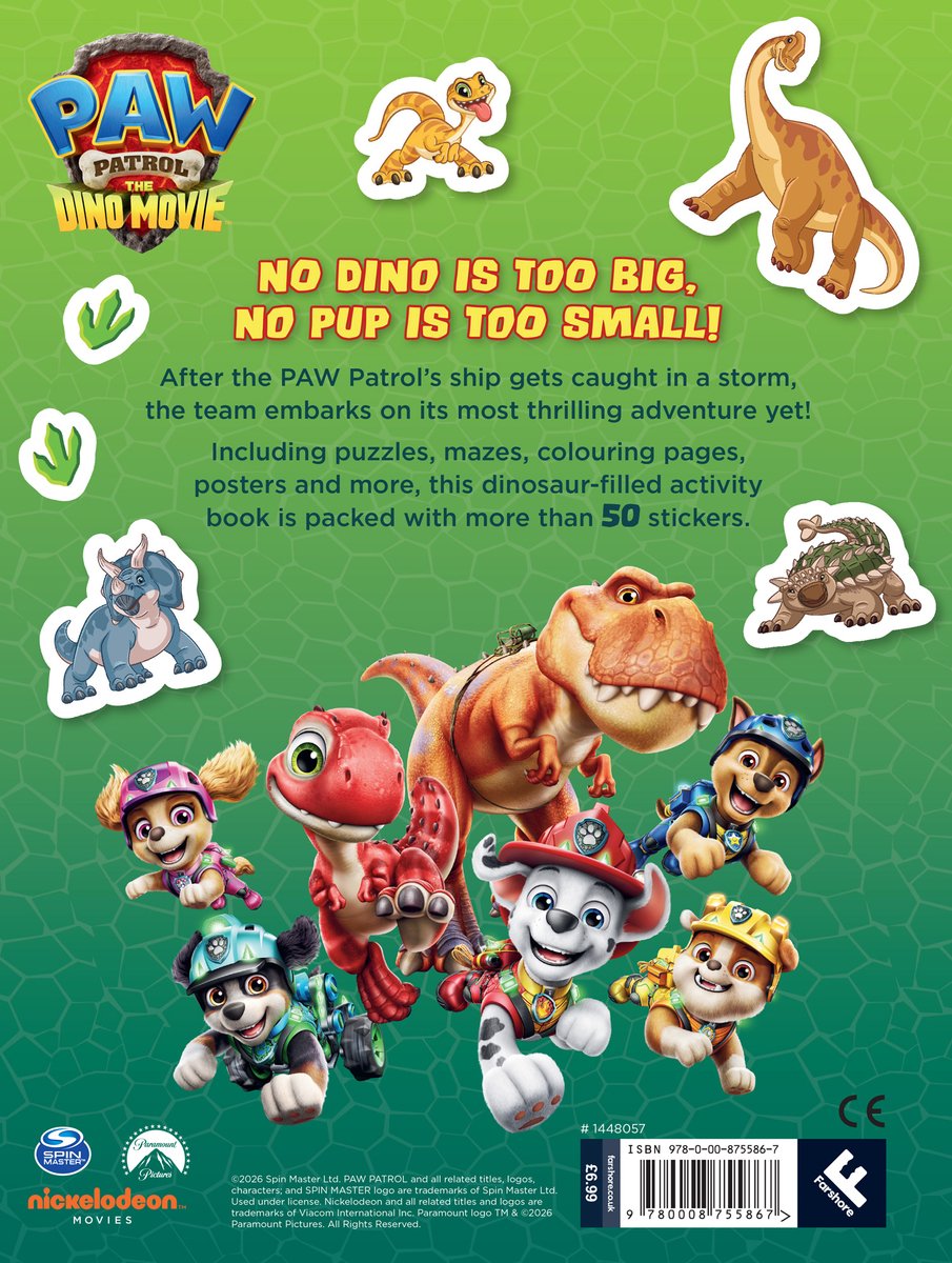 PAW Patrol: The Dino Movie Sticker Activity Book — cadeau in Boeken - foto 2
