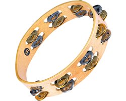 Meinl Percussion TA2M-SNT Recording Combo Wood Tambourine (2 rijen), 25,40 cm (10 inch) diameter, super natuurlijk
