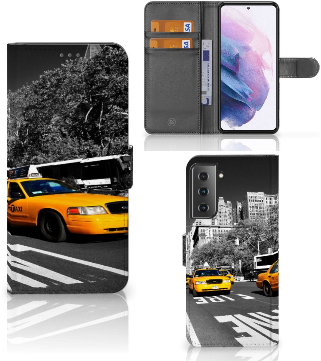 Samsung Galaxy S21 Plus Flip Cover New York Taxi