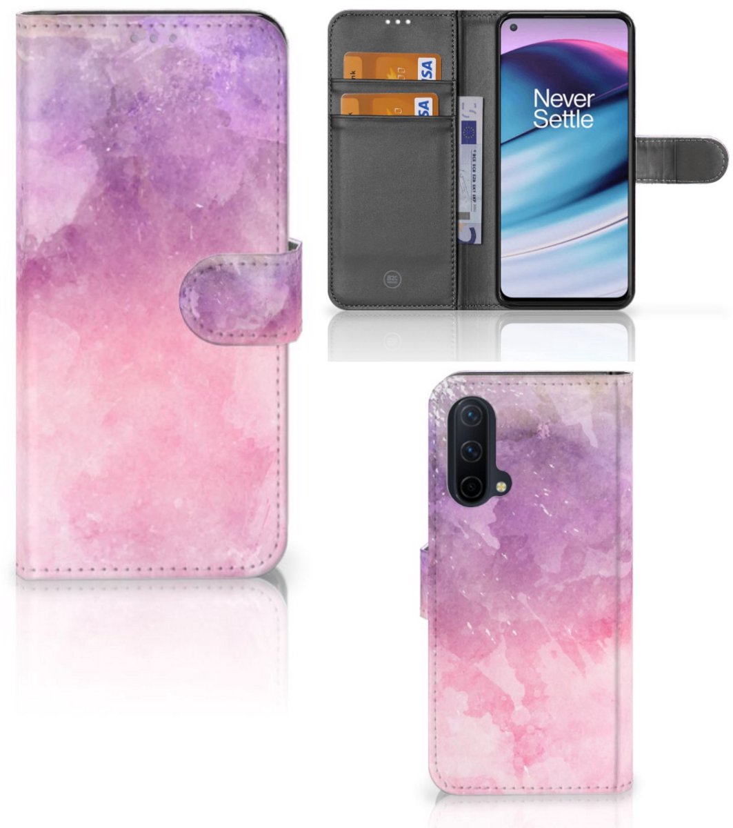Hoesje OnePlus Nord CE 5G Pink Purple Paint