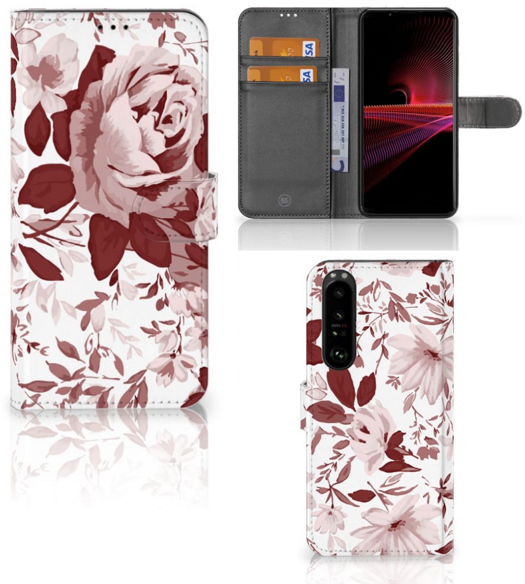Hoesje Sony Xperia 1 III Watercolor Flowers