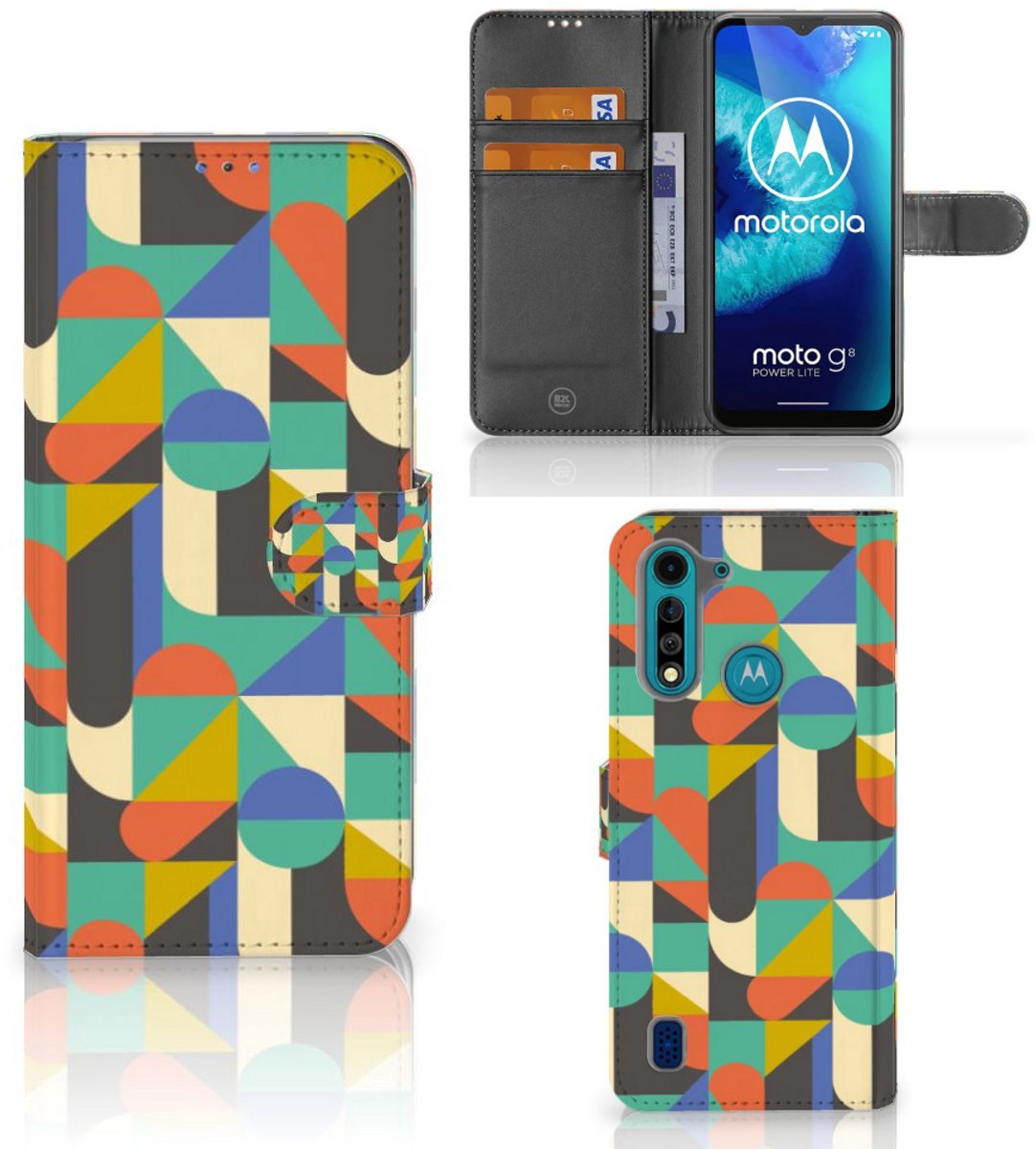 Motorola G8 Power Lite Telefoon Hoesje Funky Retro