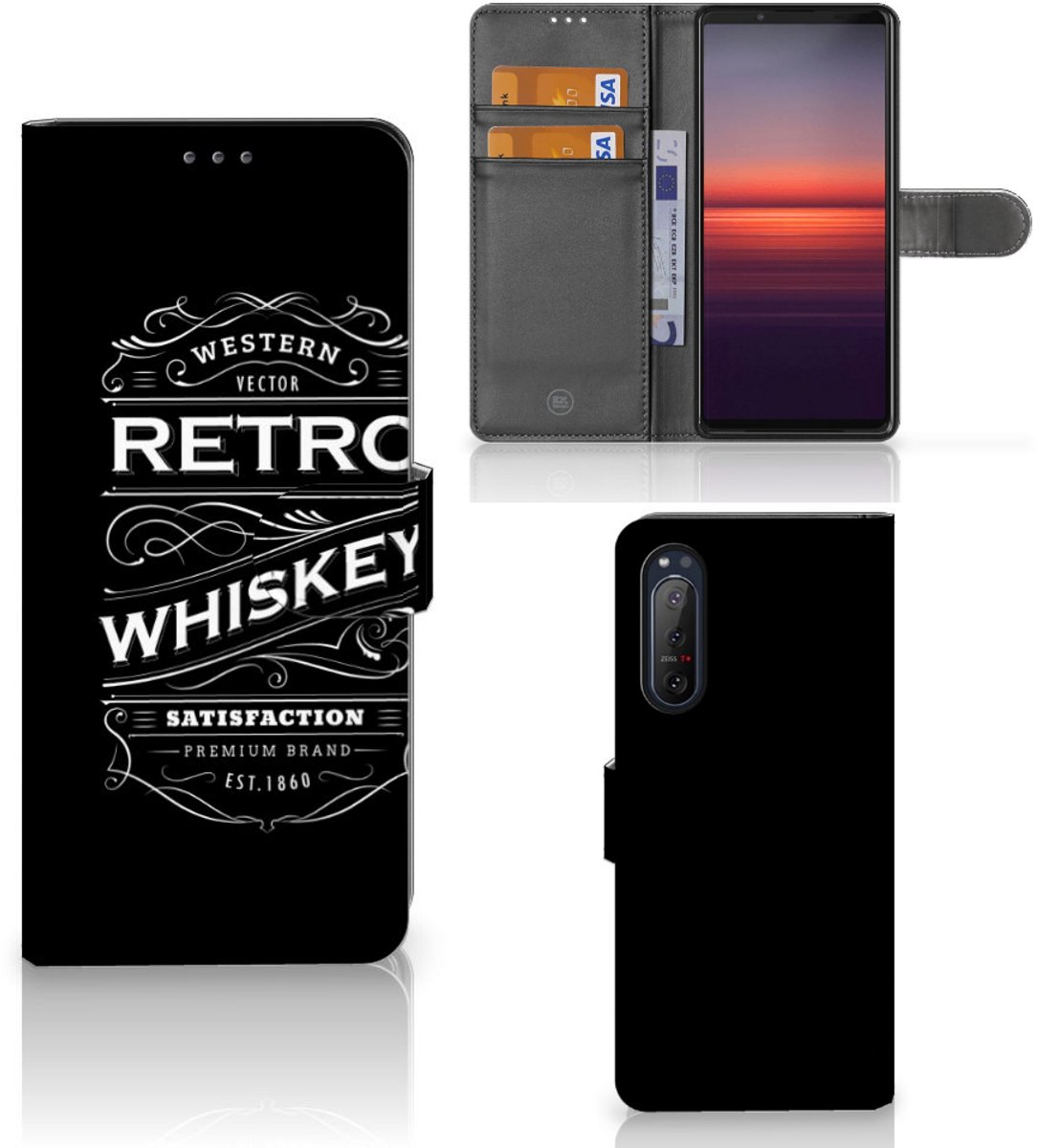 Sony Xperia 5II Book Cover Whiskey