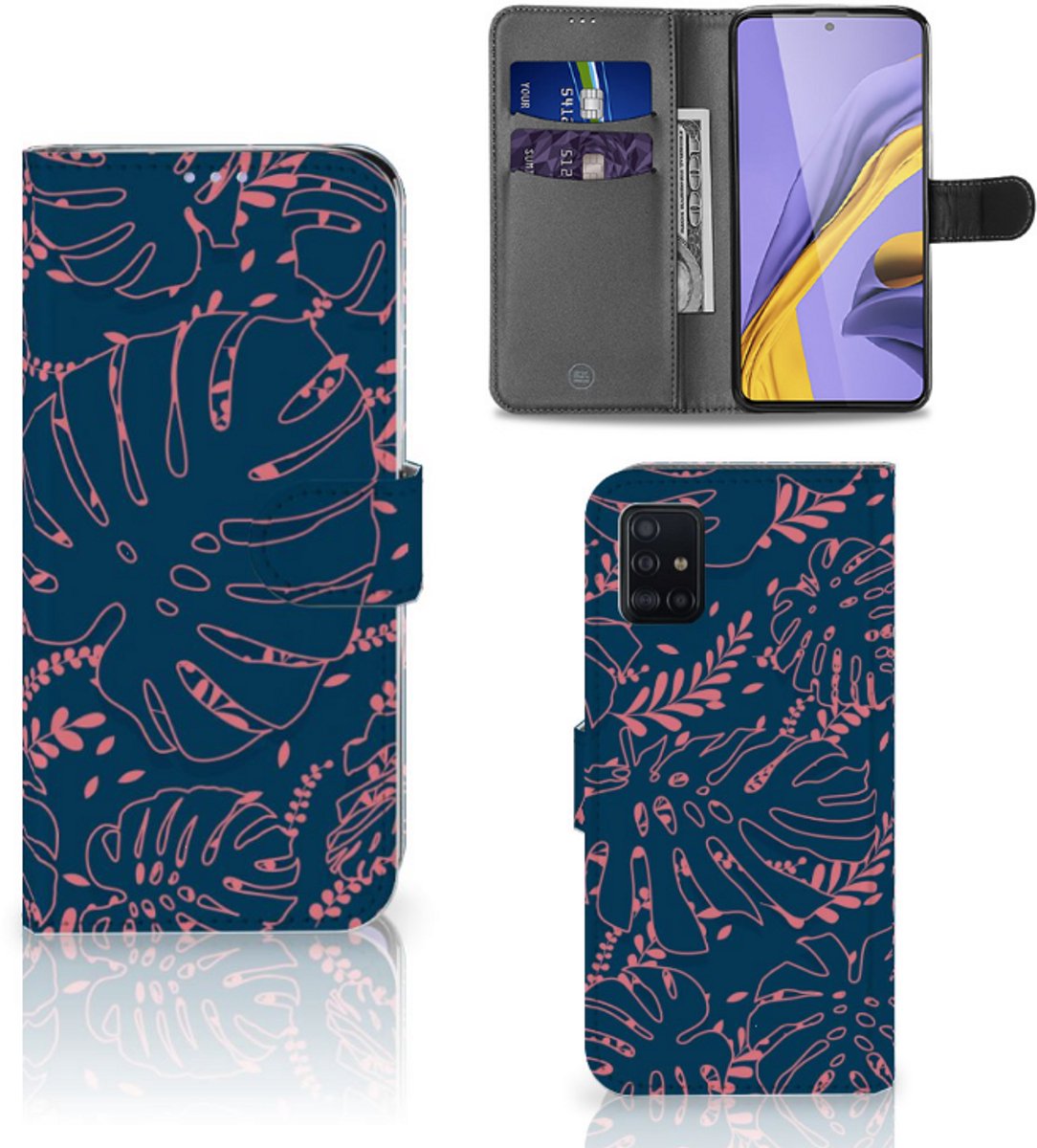 Samsung Galaxy A51 Hoesje Palm Leaves