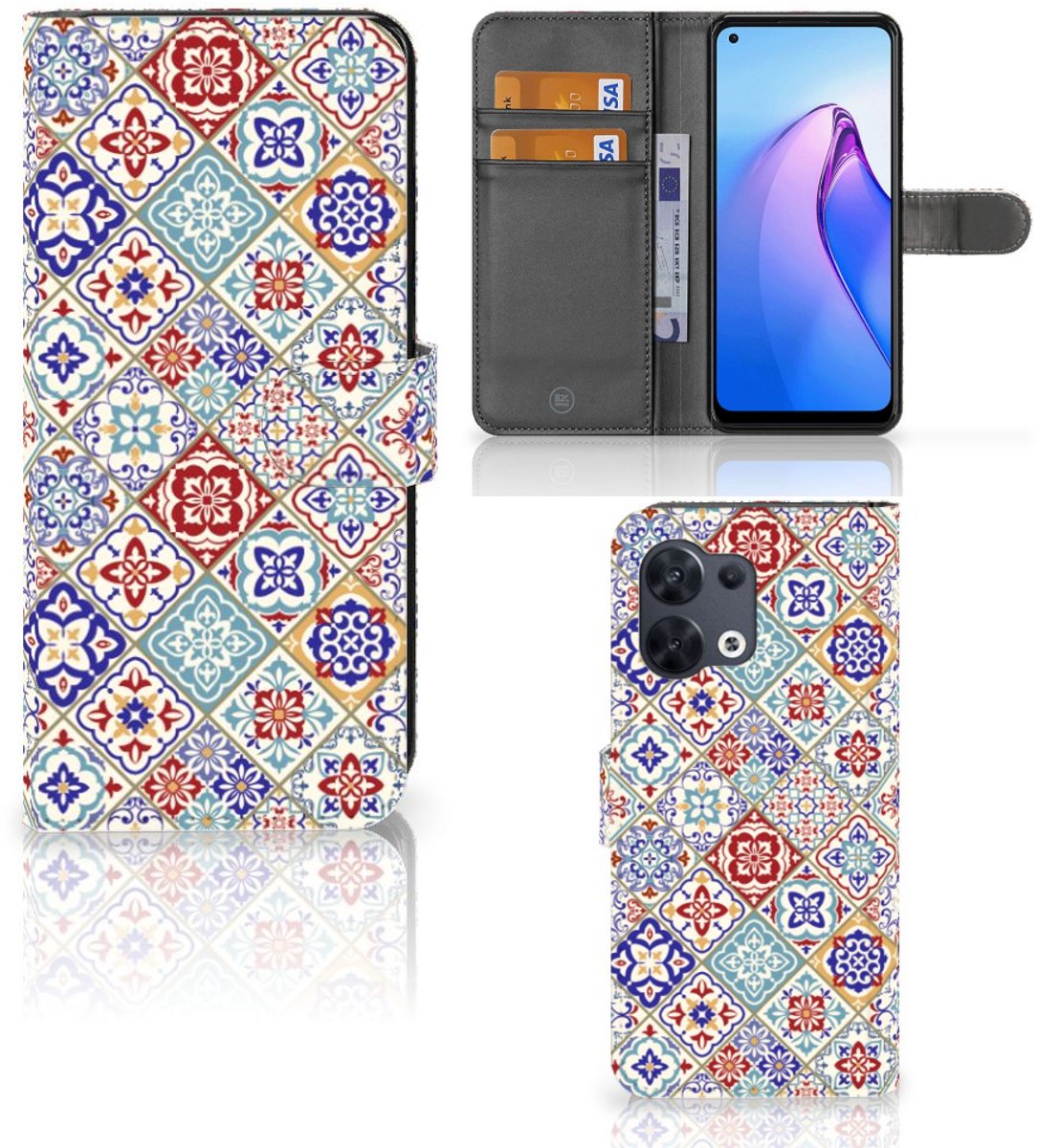 OPPO Reno8 Bookcase Tiles Color