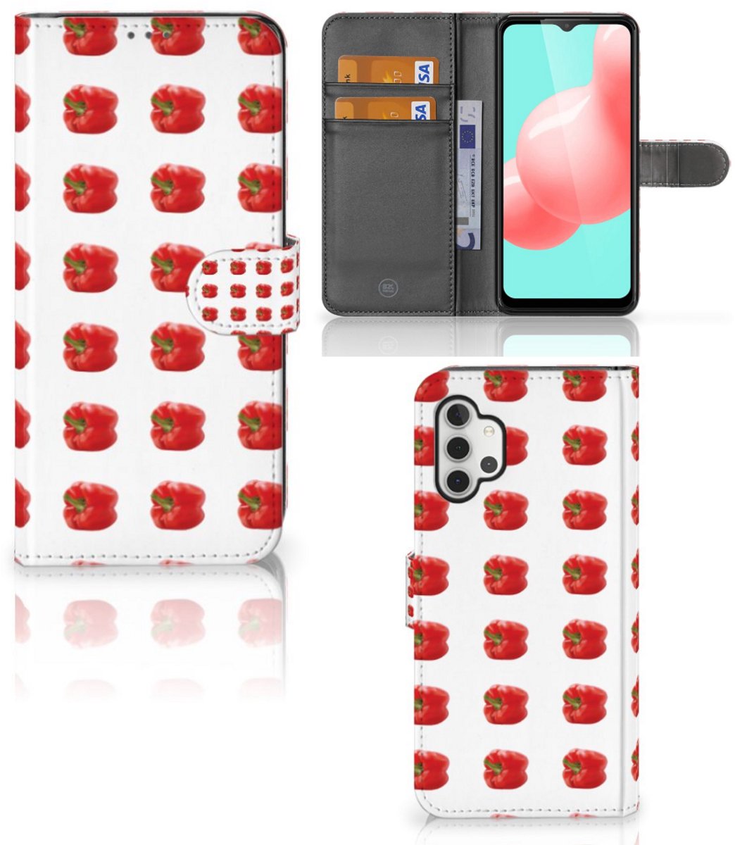 Samsung Galaxy A32 5G Book Cover Paprika Red
