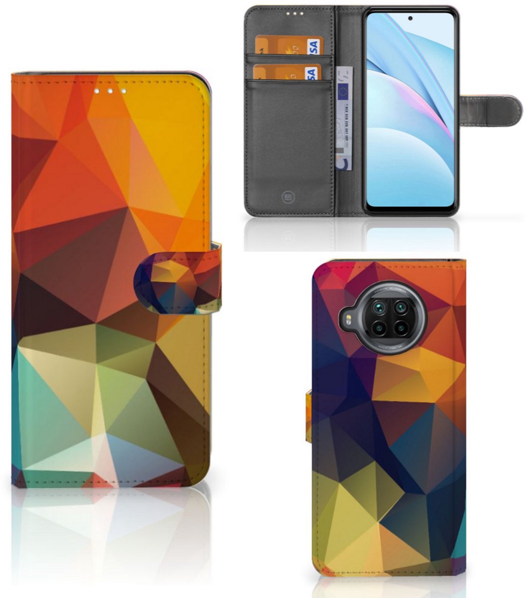 Xiaomi Mi 10T Lite Book Case Polygon Color