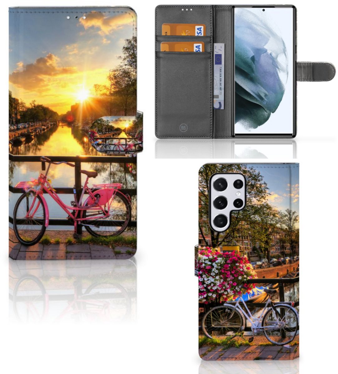 Samsung Galaxy S22 Ultra Flip Cover Amsterdamse Grachten