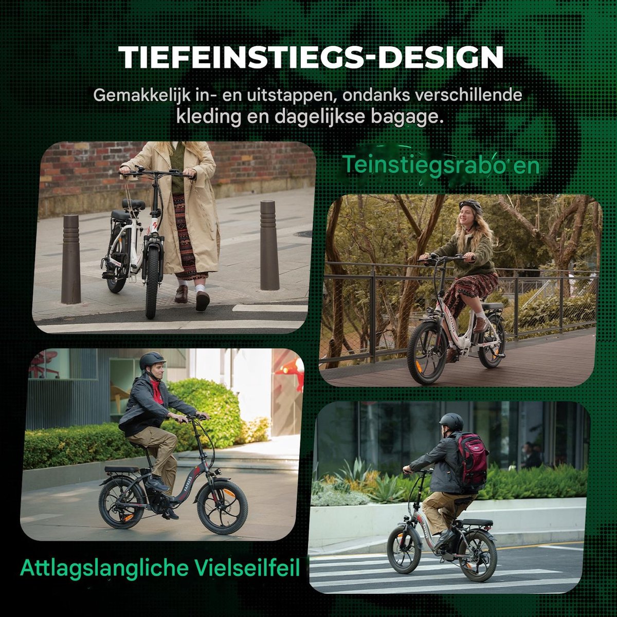 Fafrees F20 Elektrische Vouwfiets | E-Bike| 20 x 3.0 Inch Dikke Banden | 36V 18Ah Lithium Accu | 250 W Motor | Maximaal 25/u | Maximaal bereik 130km | Shimano 7 versnellingen | 20 Inch opvouwbare City Commuter E-Bike | Zwart – foto 6