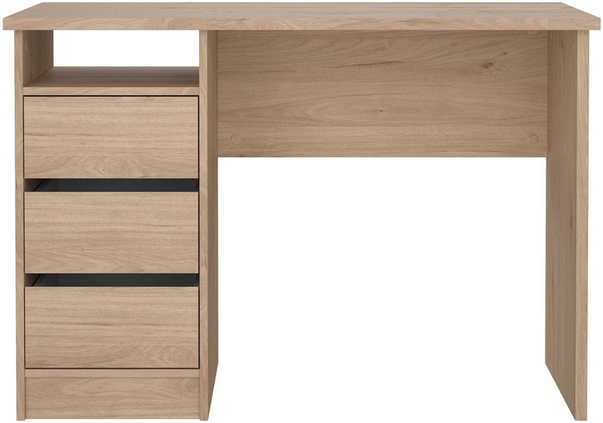 Bureau met Lades Naturel - 110x49x76cm - Bureau Function Plus - Giga Living