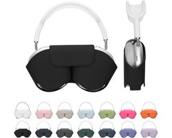 kwmobile cover voor over-ear koptelefoon - Compatibel met Apple AirPods Max / AirPods Max 2 - Van polyester - In zwart