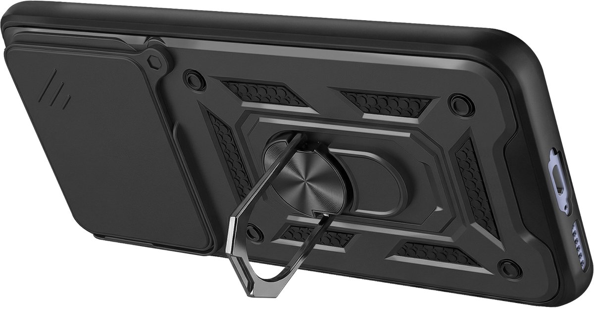 Mayaxess, Ringhoes voor Redmi Note 15 4G met Schuifbare Camerabescherming, Zwart