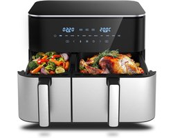 MKSS® Airfryer XXL - Dubbele Mand Airfryer