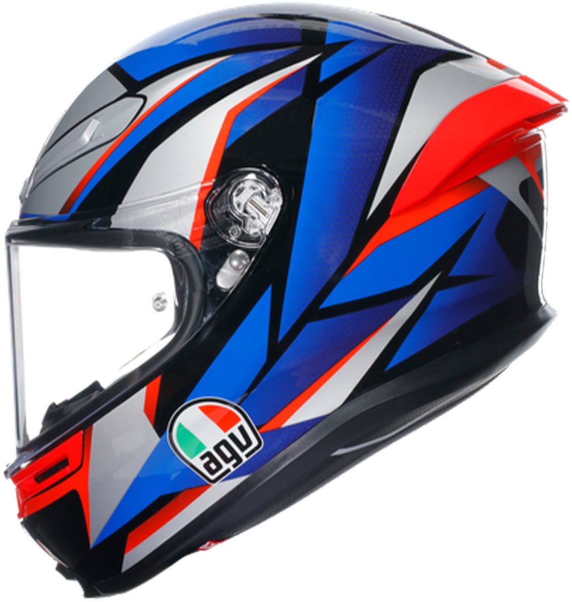 Agv K6 S E2206 Mplk Slashcut Zwart Blauw Rood 015 Integraalhelm - Maat S - Helm – foto 4