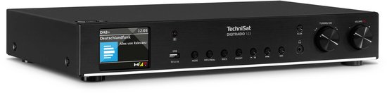 TechniSat DIGITRADIO 143 (V3) - HiFi tuner internetradio (DAB+ digitale radio, Bluetooth audio streaming, Spotify Connect, werpantenne, afstandsbediening, breedte 43,5 cm)