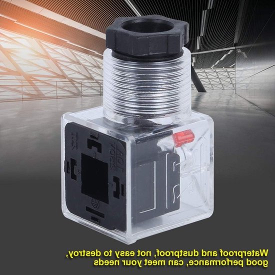 Hydraulische Magneetspoelplug DC24V - 5 Stuks Transparant, Universele Connector voor Diverse Toepassingen van Merkloos — afbeelding 4