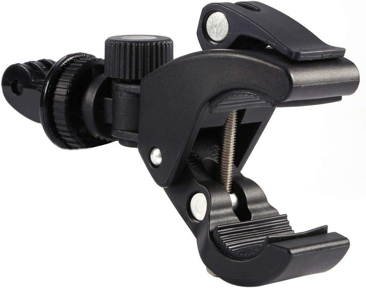 360° Draaibare Fiets Handvat Clip-on Bevestiging voor Actiecamera - Stabiele Montage, Verstelbare Hoek, Geschikt voor Diverse Fietsen