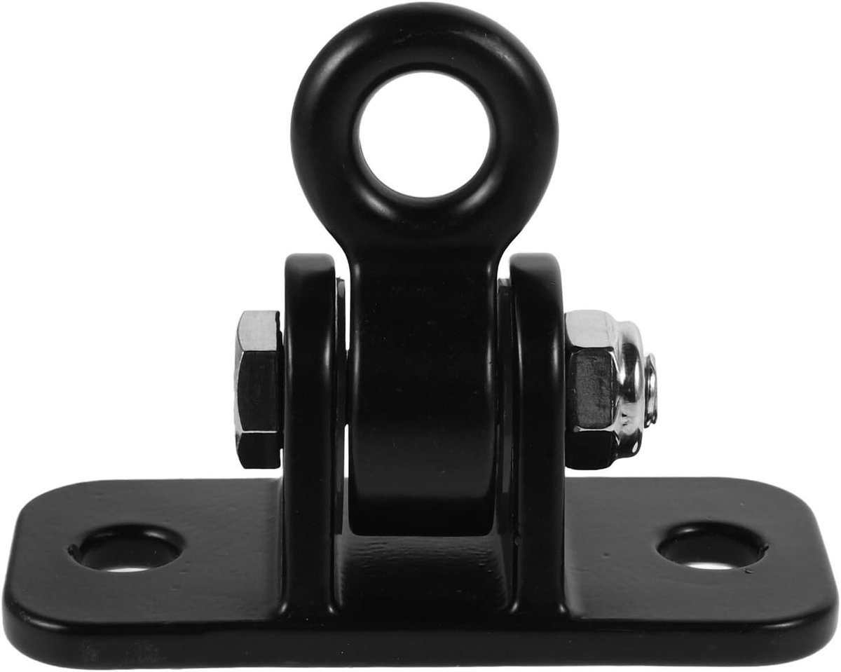Schommelhanger Set - Hangmat Ophanging - Ontspannen Buiten - Roestvrij Staal - 10 x 4.5 cm - Zwart