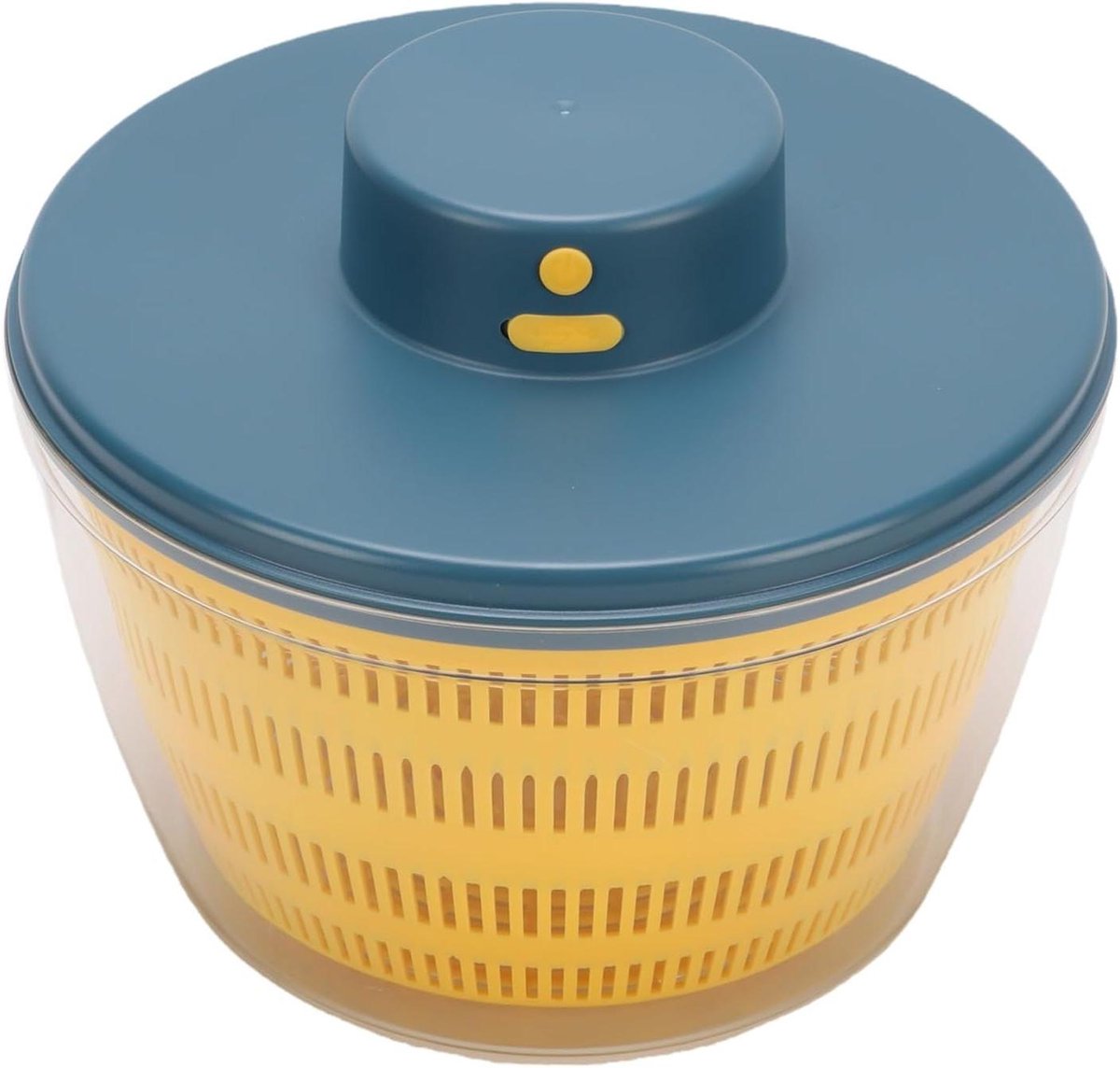 Elektrische Slacentrifuge - Groentewasdroger Keuken - Snelle Saladebereiding - USB Oplaadbaar - 4 Liter Capaciteit - Blauw