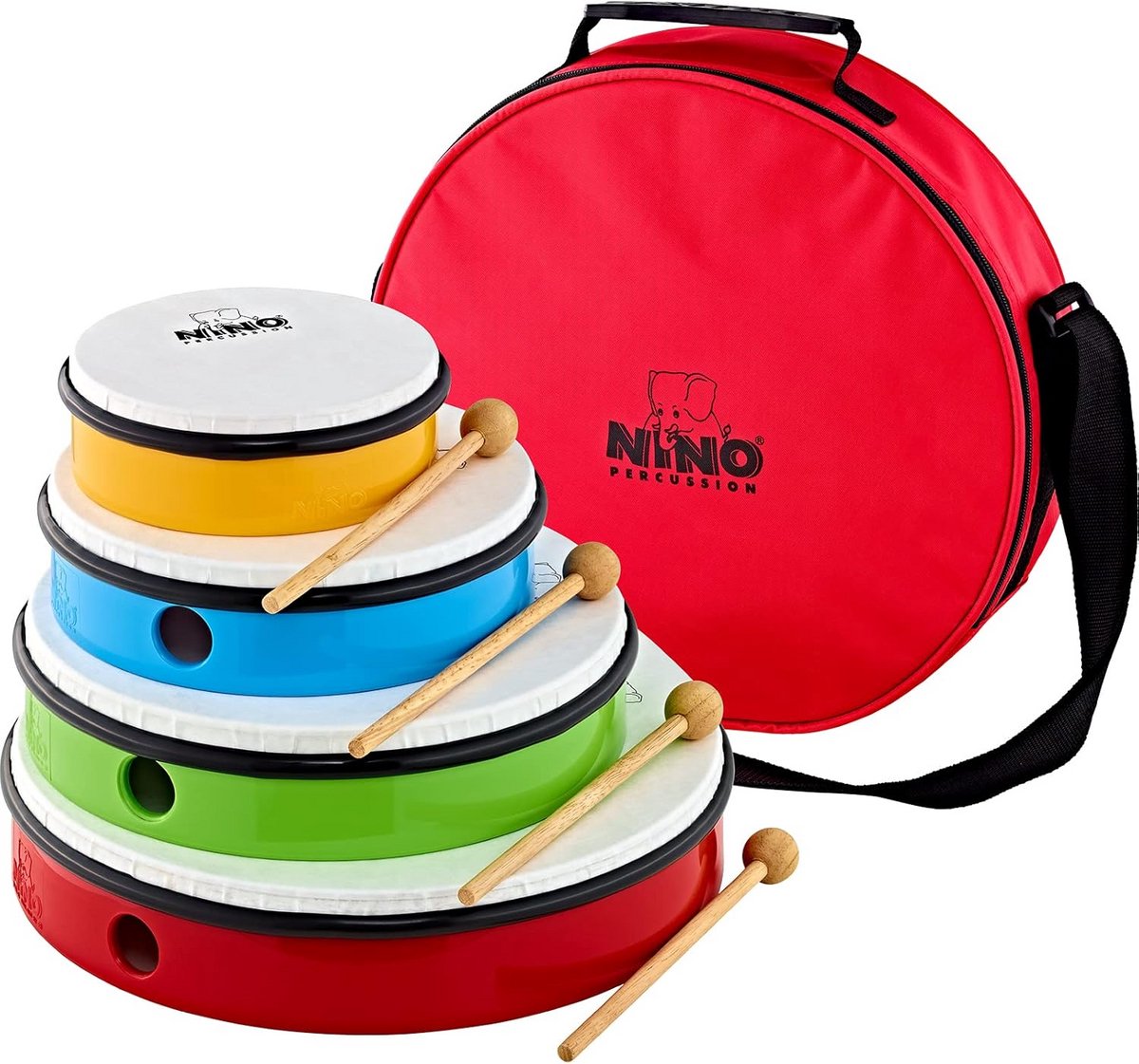 Strijkinstrument Set voor Kinderen - Handtrommel Set voor Muziekeducatie