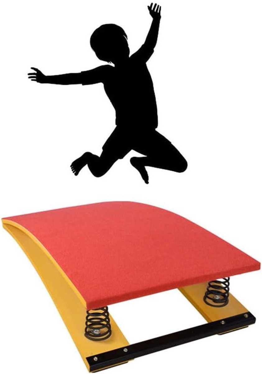 Gymnastiek Springplank - Springboard Trainer - Balans Verbeteren - Verhoogde Veerkracht - 40x60 cm - Rood