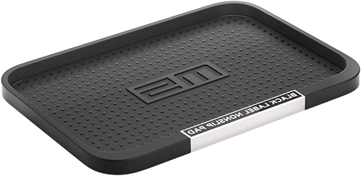 Anti-slip Dashboardmat voor Auto, Zachte Silicone Pads voor Telefoon, Sleutels en Zonnebrillen, Universele Houder, 16.8 x 11.5 x 1.2 cm, Zwart, Ideaal voor Organisatie en Veiligheid