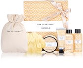 Body & Earth - Vanilla Beauty - Verwenpakket Vanille - Verjaardag Cadeau Vrouw - Wellness bath - Geschenkset vrouwen, moeder, mama, vriendin, oma, geliefde - Giftset - Cadeau Set Volwassenen - Cadeautje voor haar