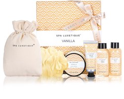 Body & Earth - Vanilla Beauty - Verwenpakket Vanille - Verjaardag Cadeau Vrouw - Wellness bath rituals - Geschenkset vrouwen, moeder, mama, vriendin, oma, geliefde - Giftset - Cadeau Set Volwassenen - Cadeautje voor haar