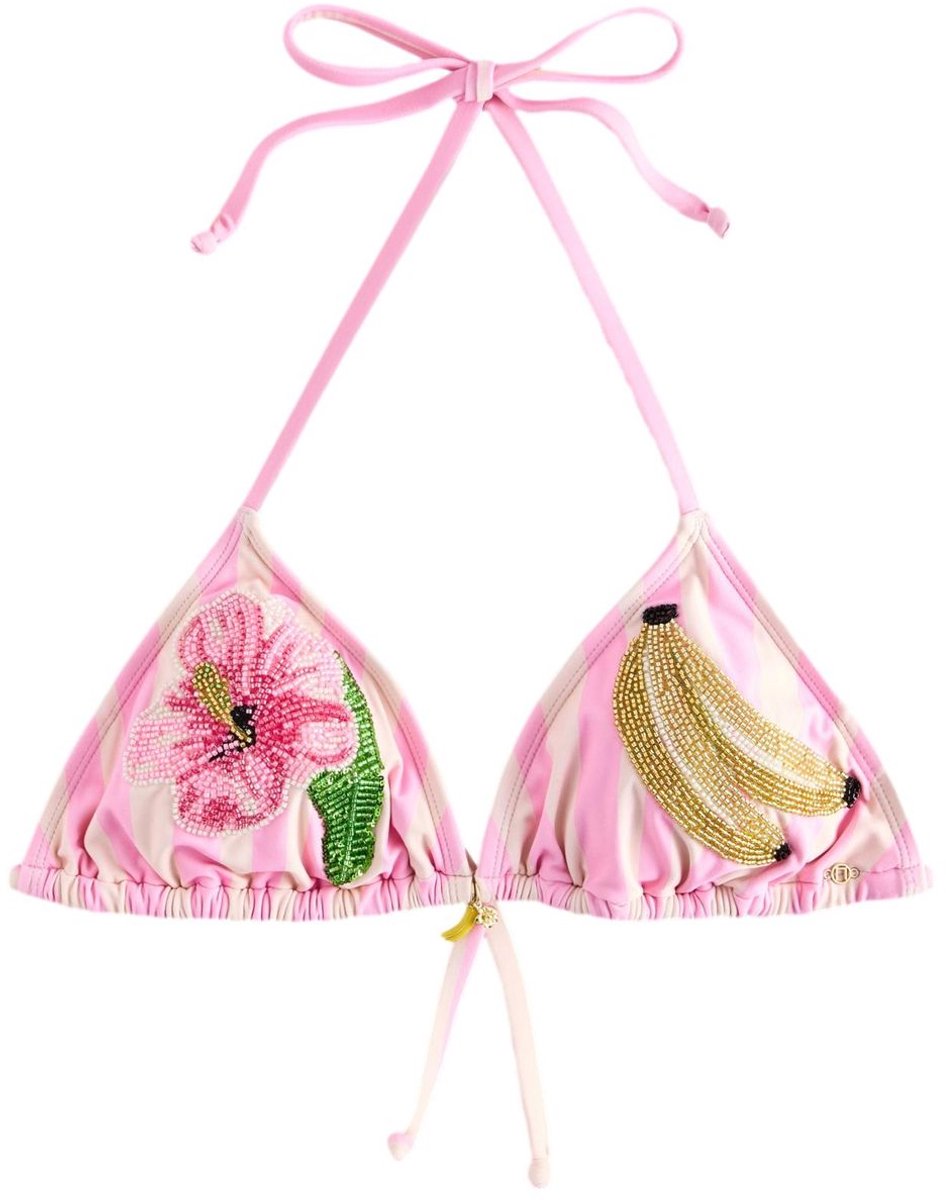Next - Dames - Versierde driehoekige bikinitop - Roze