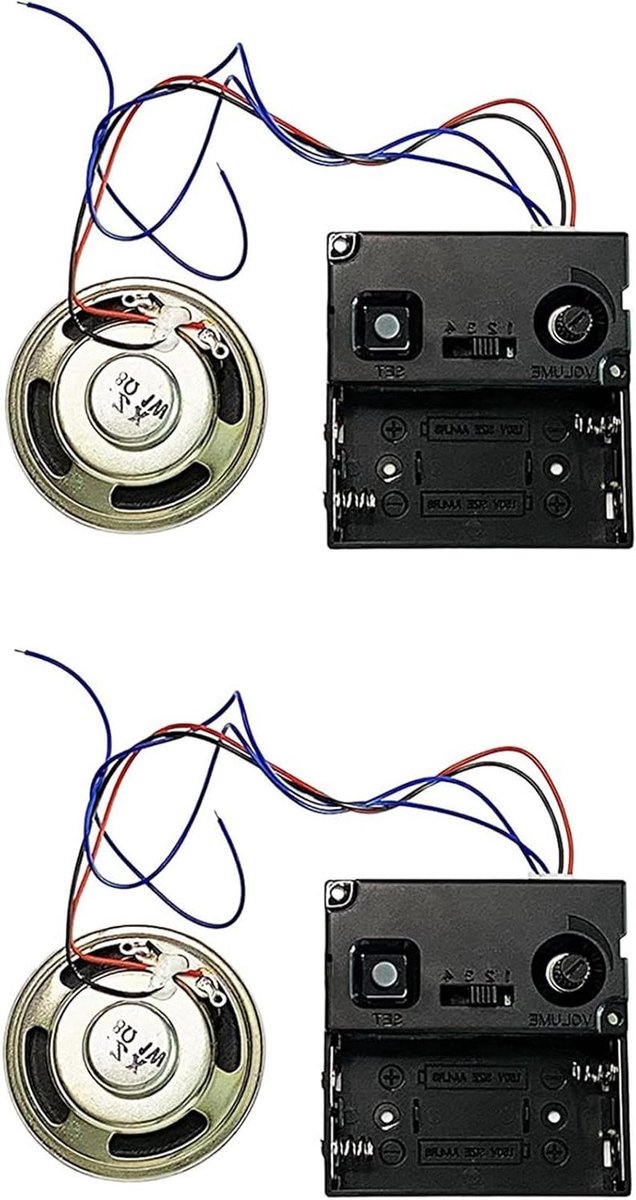 Muziek Chime Box - Klok Onderdelen - Klok Reparatie - Vier Melodieën - 2 Stuks - Zwart