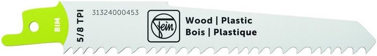 Reciprozaagblad BIM 130 T5/8 WP voor Hout en Kunststof (3 Stuks)
