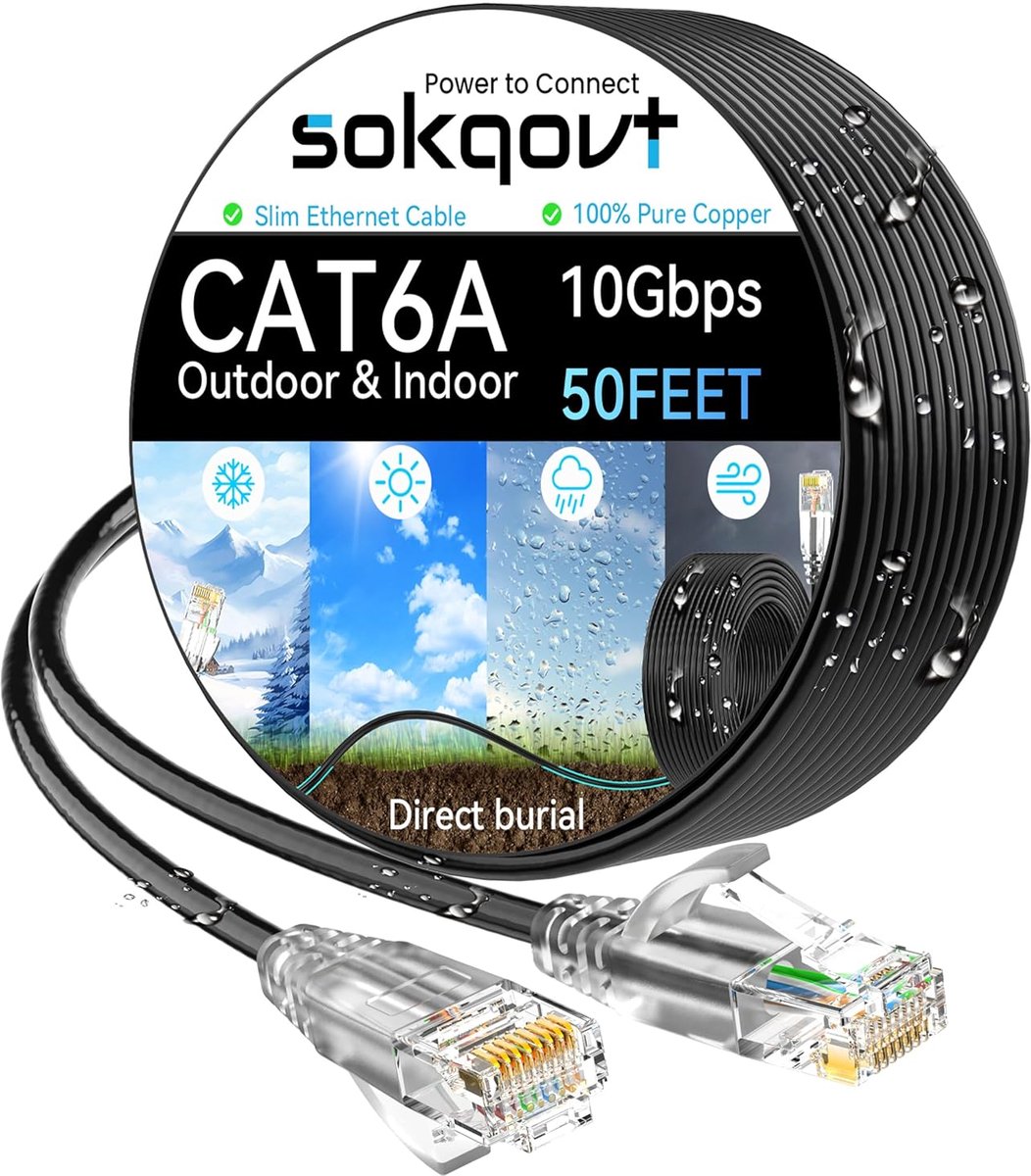 Dunne Buitenlandse Gigabit Ethernet Kabel Cat 6a 15 Meter Puur Koper Netwerkkabel