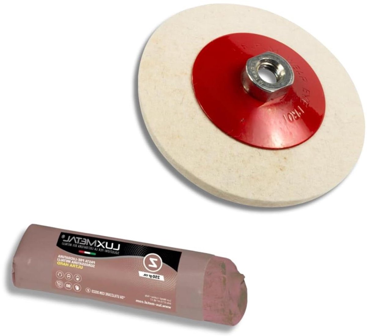 Polijstset Metaal - Metaal poetsen - Metaal Afwerken - Ultra Harde Pasta - 250 g - Bruin