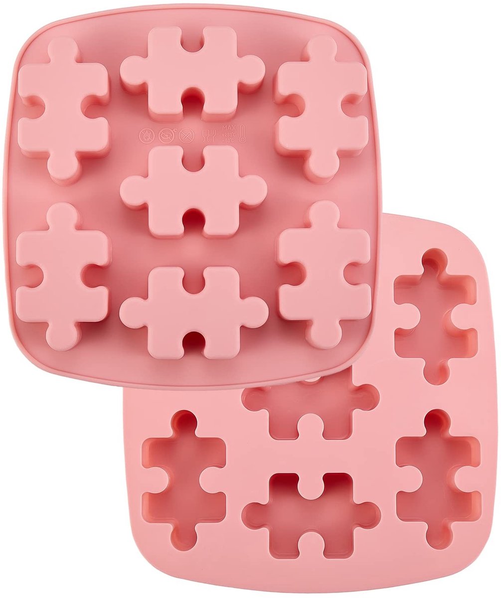 Cosensi- Siliconen Mallen - 2 Stuks Puzzel Hars - Chocolade Mould - DIY Cake Decoratie - Snoep/Sieraden Maken - Food Grade Materiaal - Bakvorm