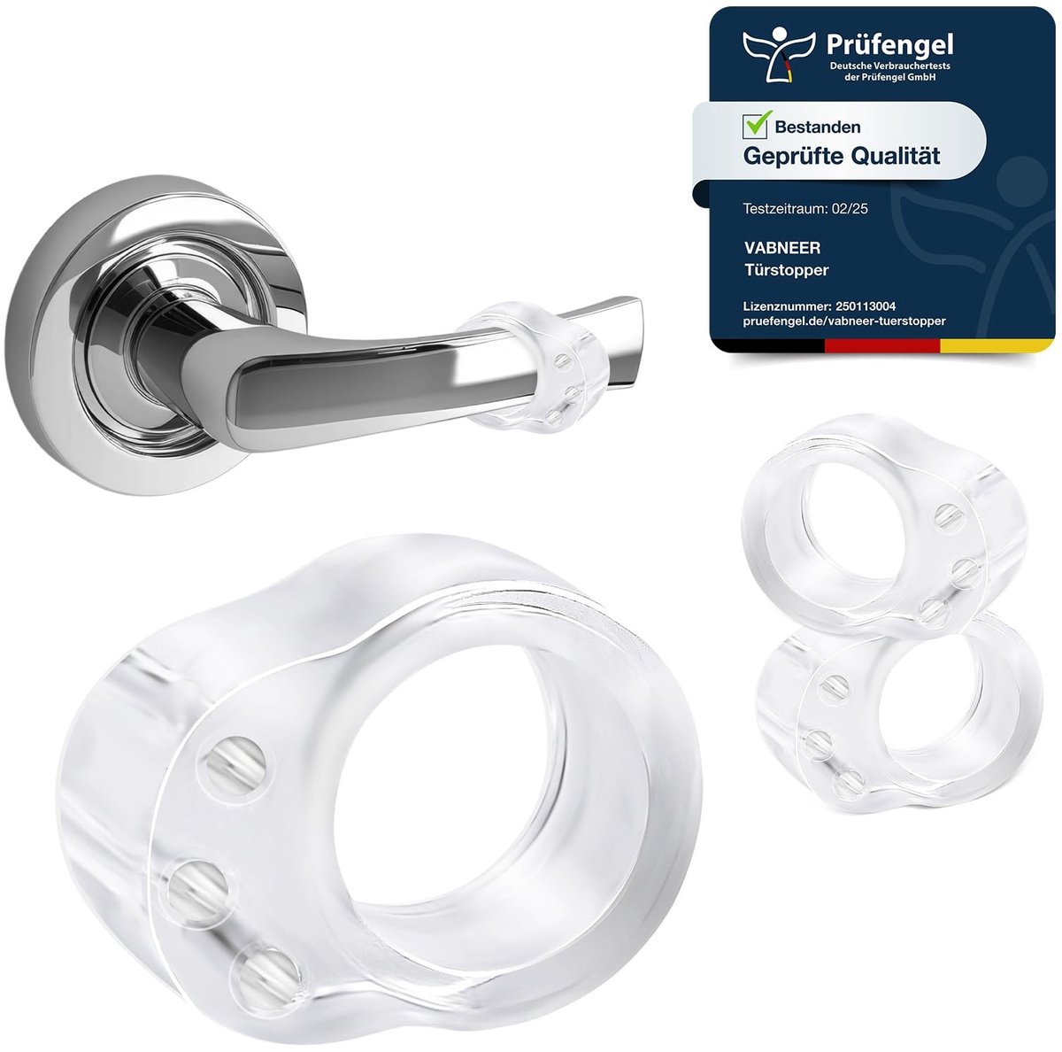 Cosensi- Deurstopper Transparant - Deurvastzetter - Deurstoppers voor Binnen - Deurwig - Deurklink Bescherming - Set van 10 - Deurbuffer